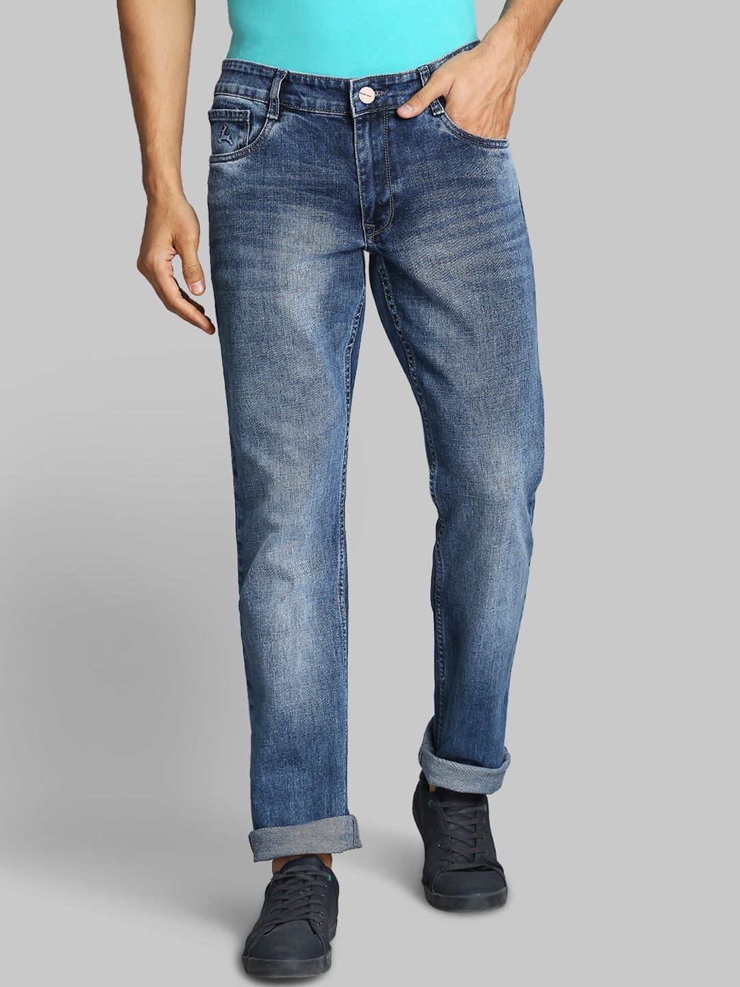 

Parx Men Blue Heavy Fade Jeans