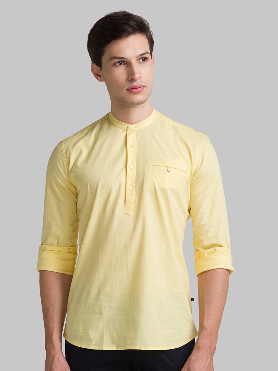 

Parx Men Yellow Slim Fit Cotton Casual Shirt