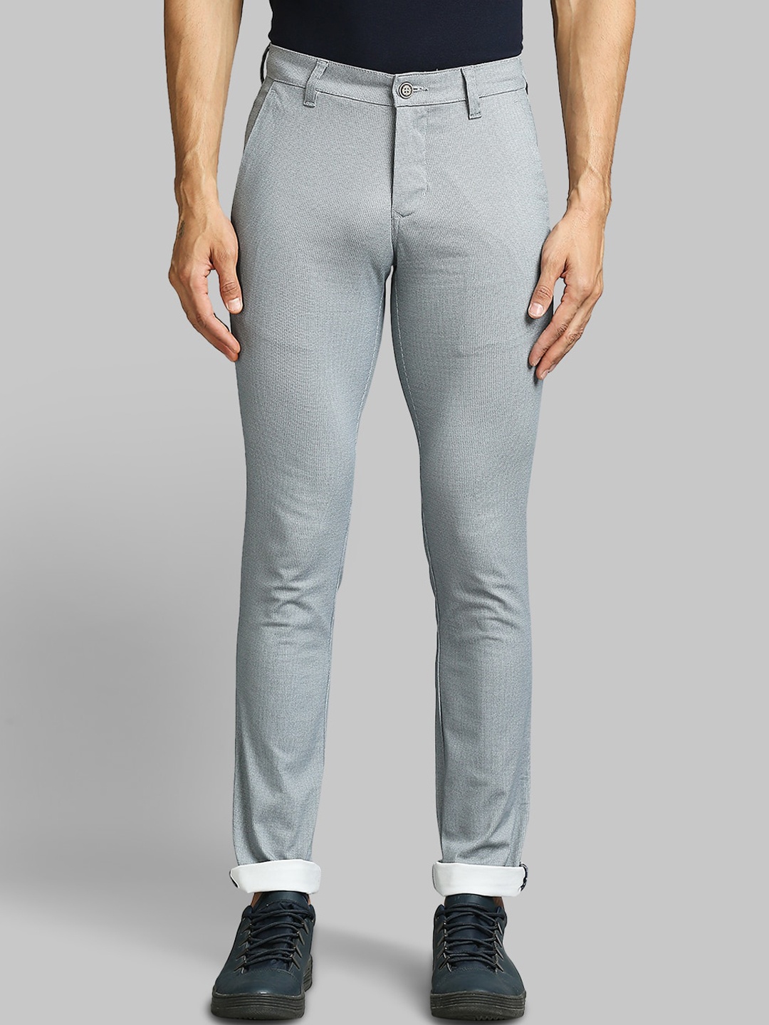 

Parx Men Blue Slim Fit Trousers