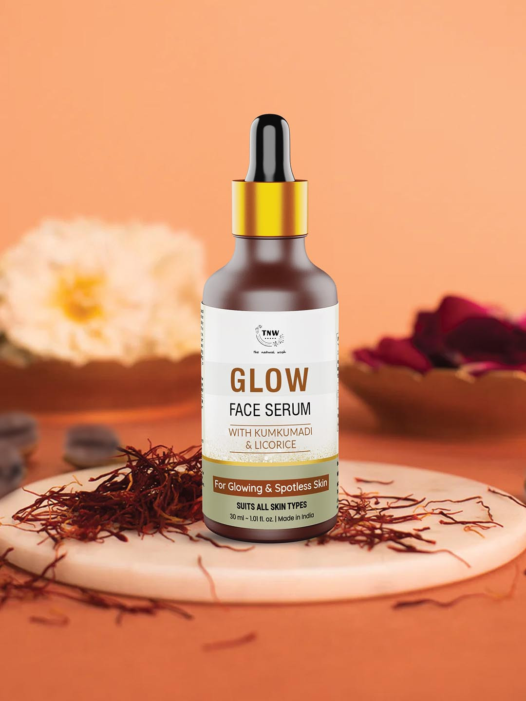 

TNW the natural wash Glow Face Serum with Kumkumadi & Licorice 30 ml, Beige