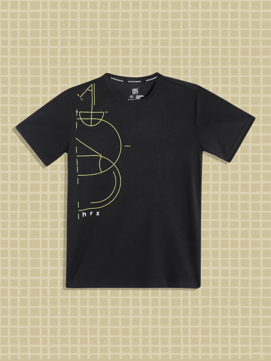 

HRX By Hrithik Roshan Running Boys Jet Black Rapid-Dry Typography Tshirts
