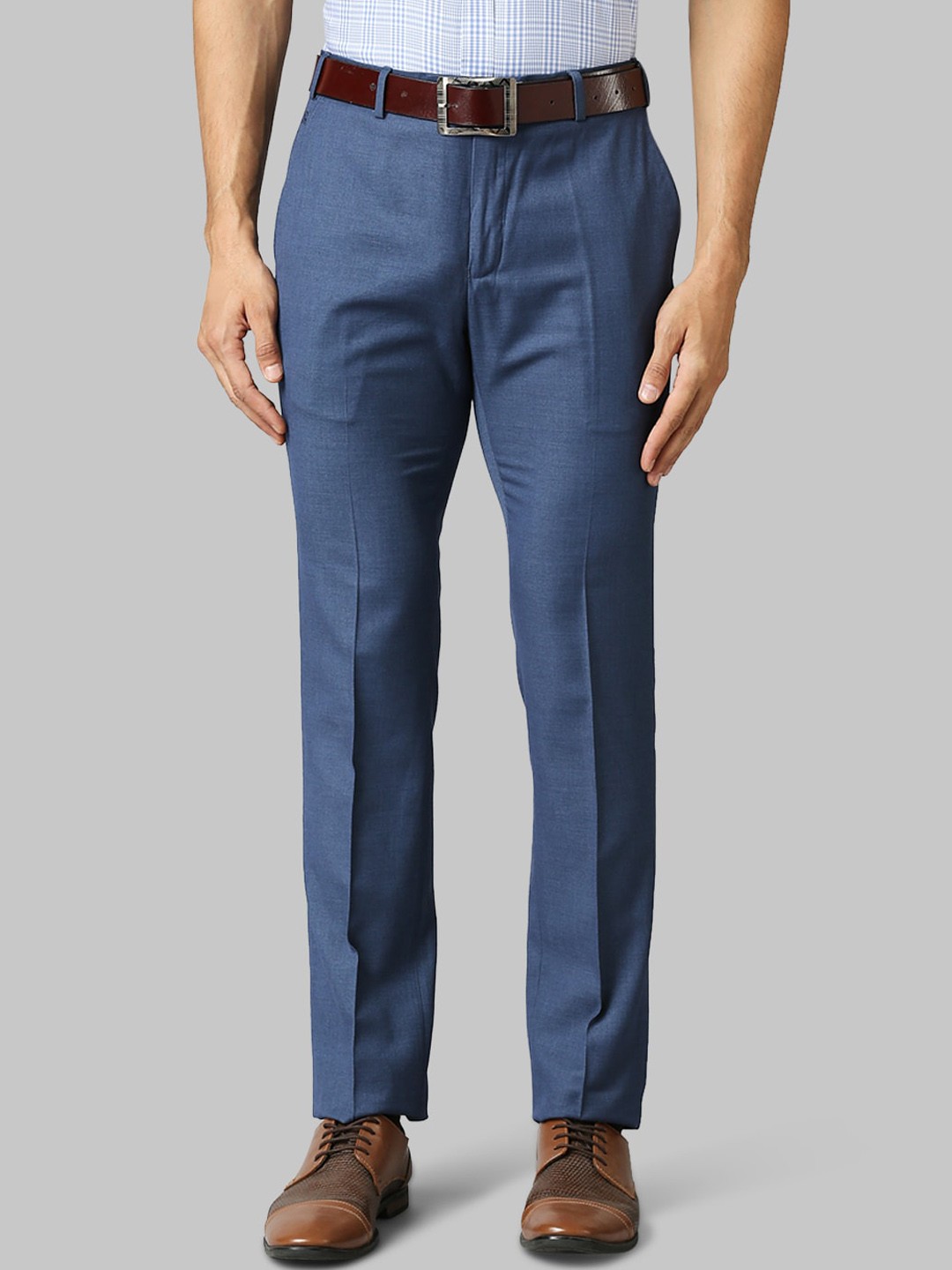 

Raymond Men Blue Slim Fit Trousers