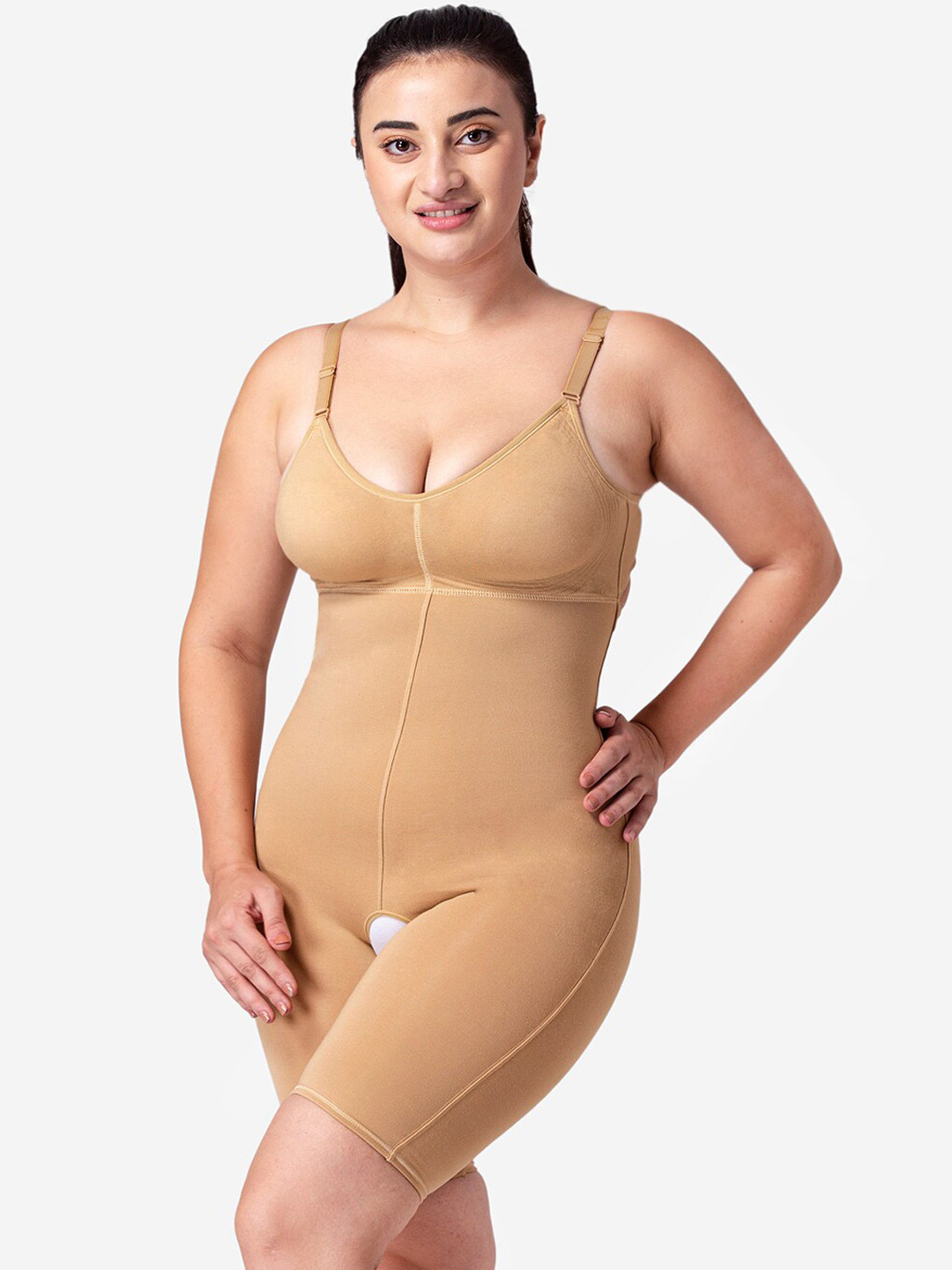 

Dermawear Women Beige Solid Tummy Shapewear