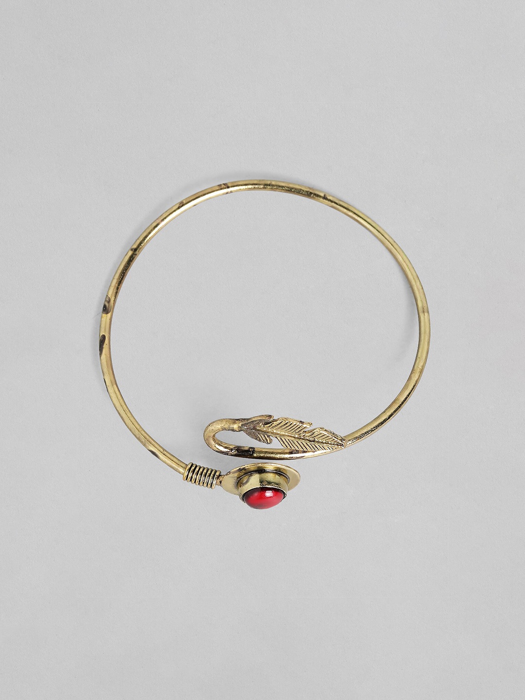 

Rubans Voguish Women Gold-Toned & Red Handcrafted Bangle-Style Bracelet