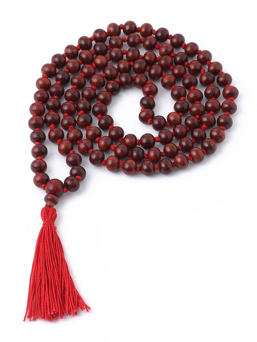 

RDK Maroon Solid Pure Red Sandalwood Japa Mala