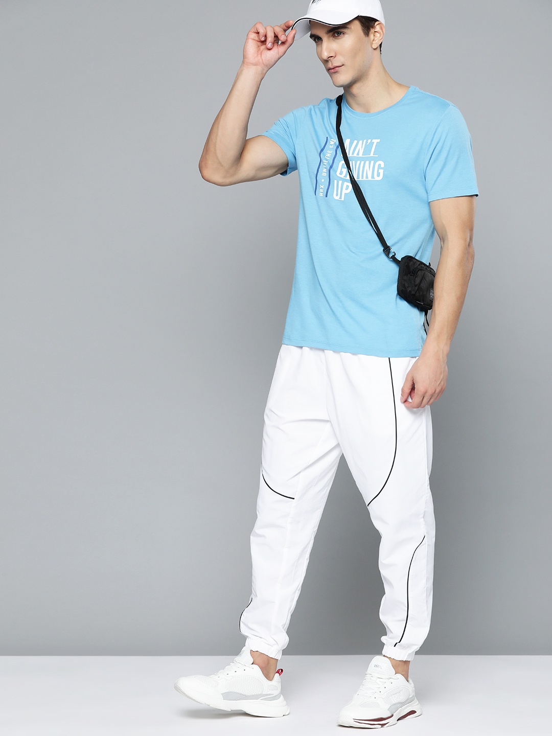 

HRX by Hrithik Roshan Men Optic White Solid Antimicrobial Lifestyle Joggers
