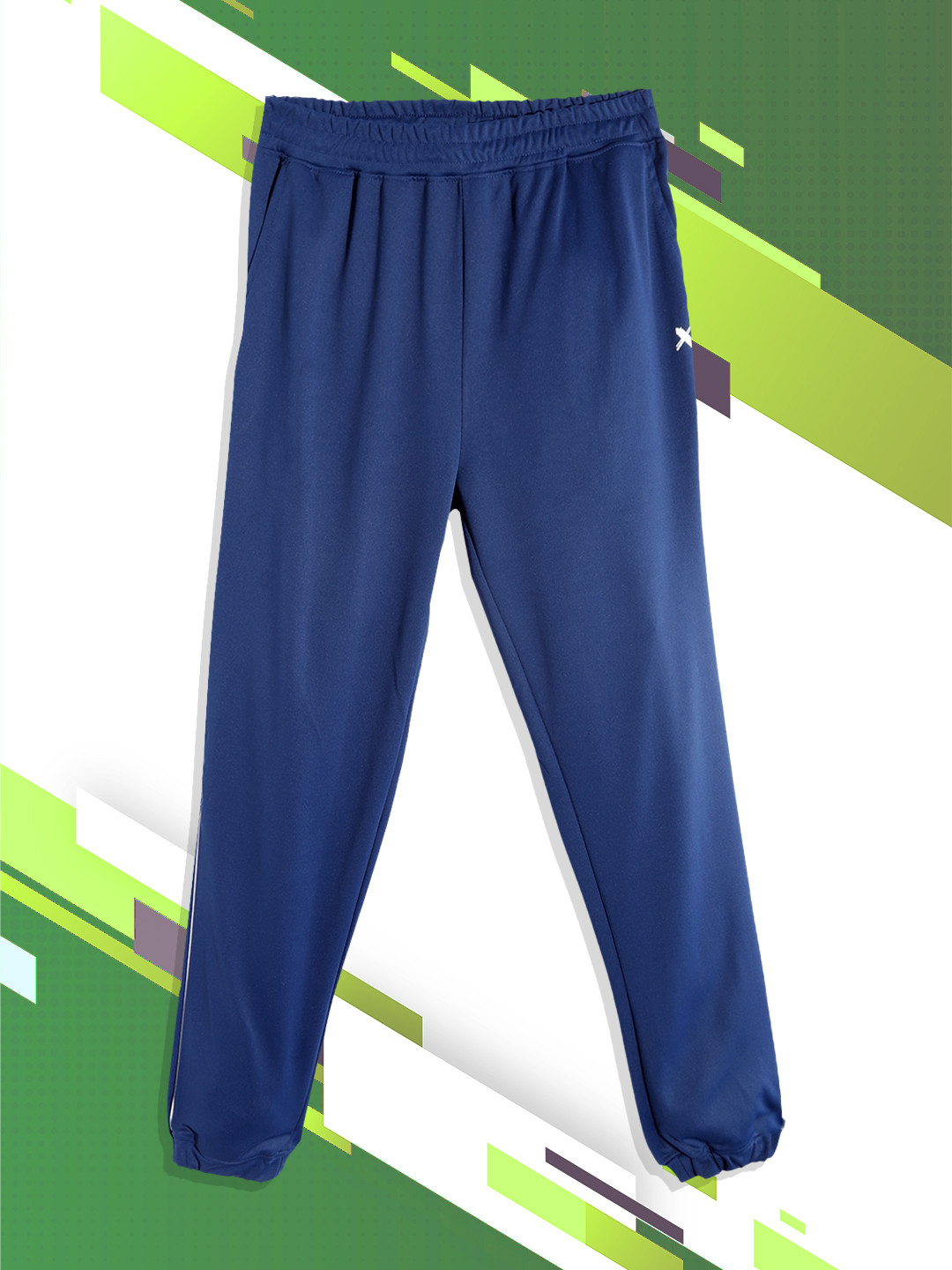 

HRX By Hrithik Roshan Active Boys Estate Blue Rapid-Dry Solid Track Pants, Navy blue