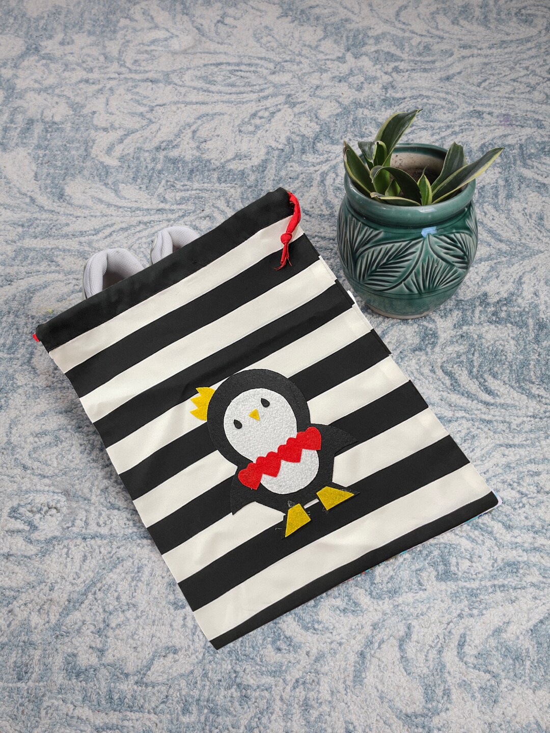 

Kids Clan Set Of 2 Black & White Striped Shoe Cover