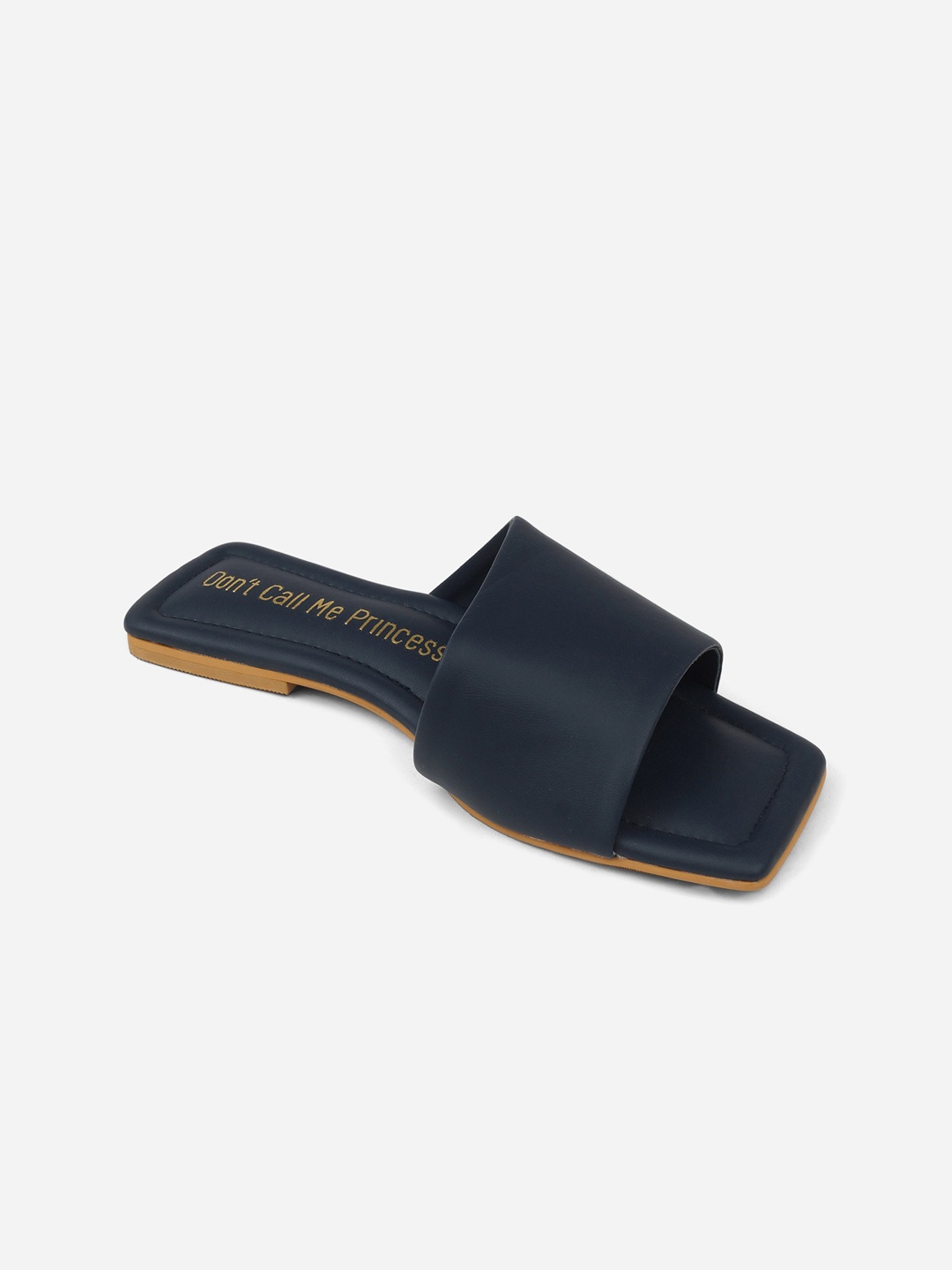 

Don't Call Me Princess Women Navy Blue Open Toe Flats