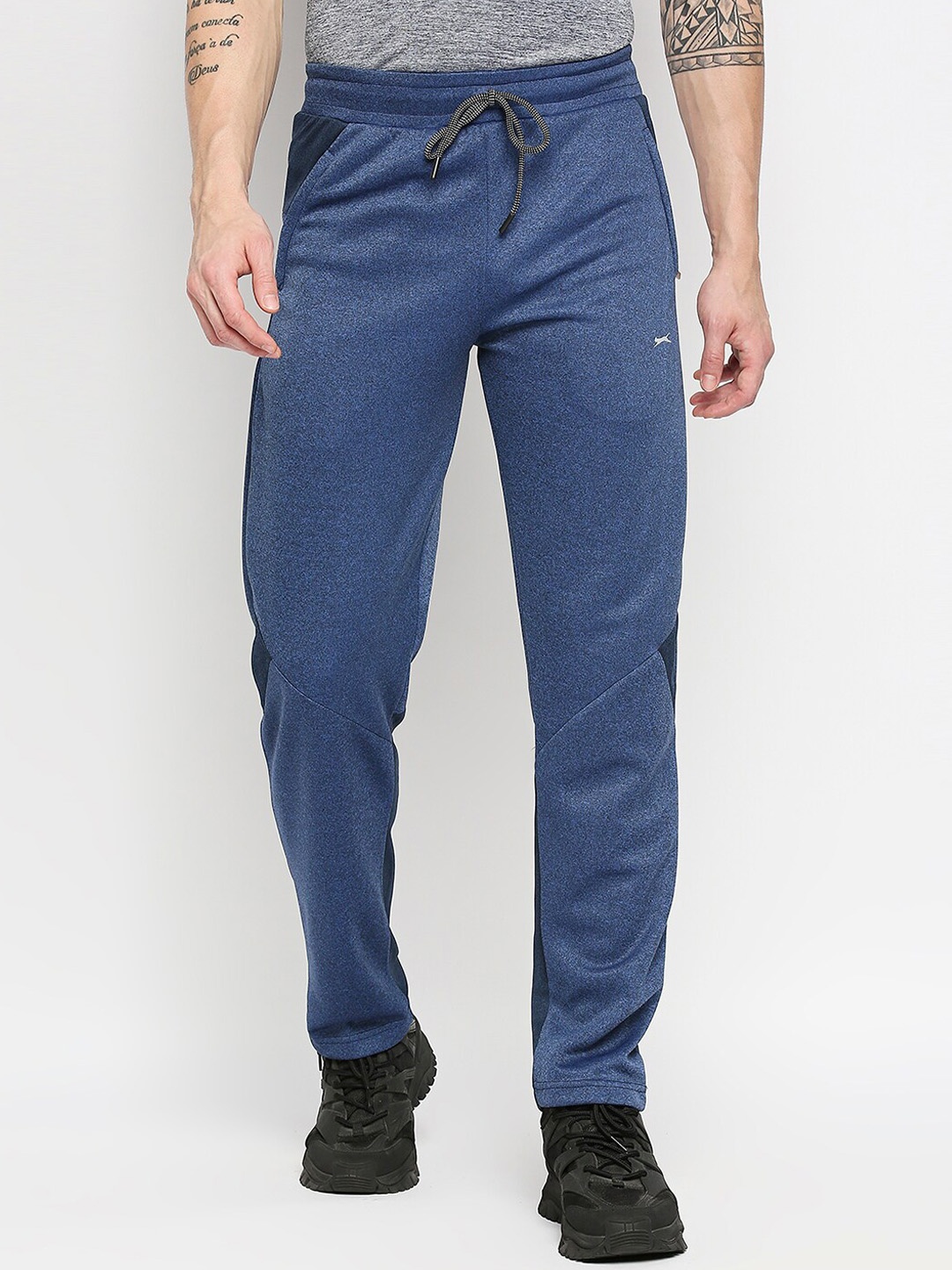 

Black Panther Men Blue Solid Slim-Fit Track Pants