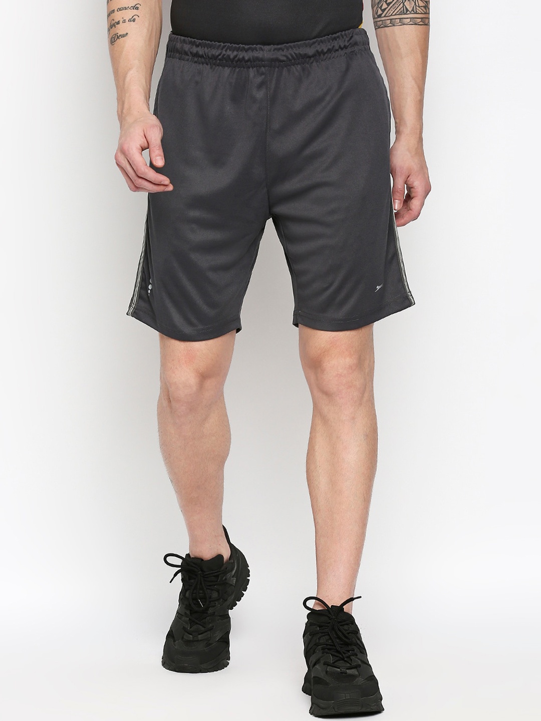 

Black Panther Men Charcoal Grey Running Sports Shorts