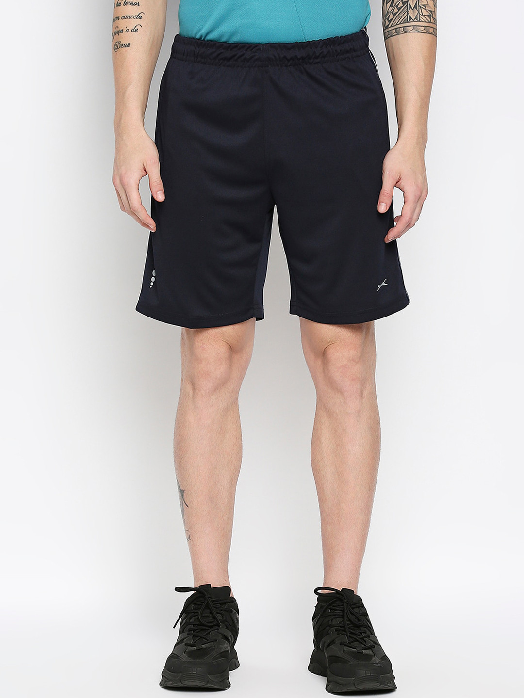 

Black Panther Men Navy Blue Running Sports Shorts