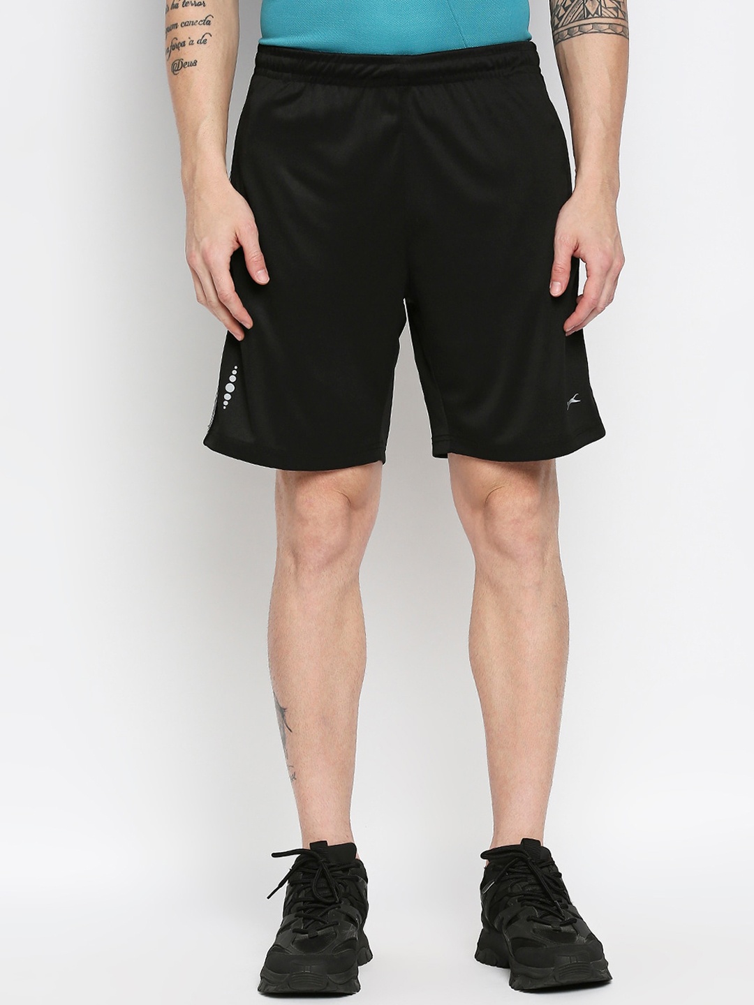 

Black Panther Men Black Running Sports Shorts
