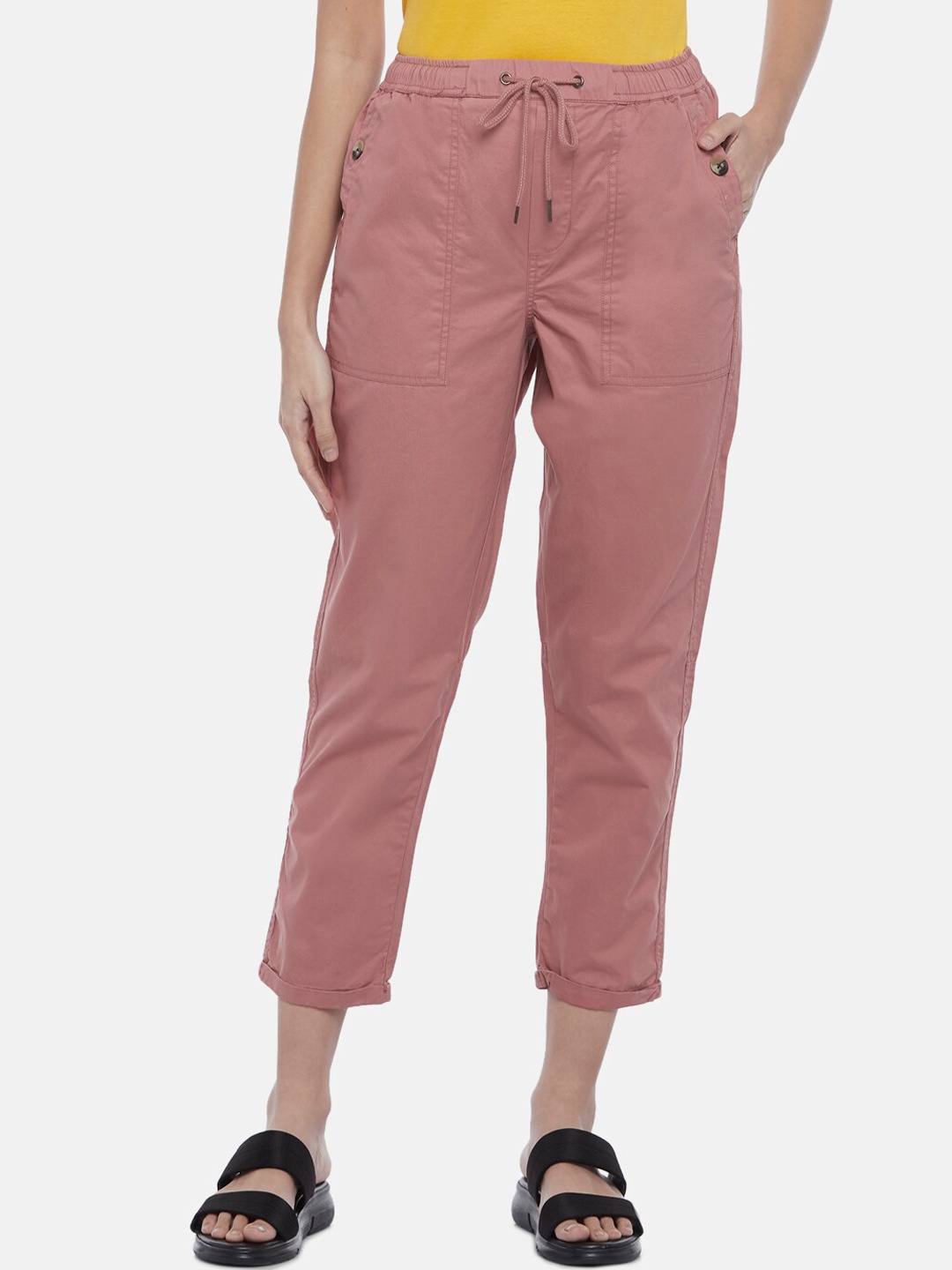 

Honey by Pantaloons Women Pink Trousers