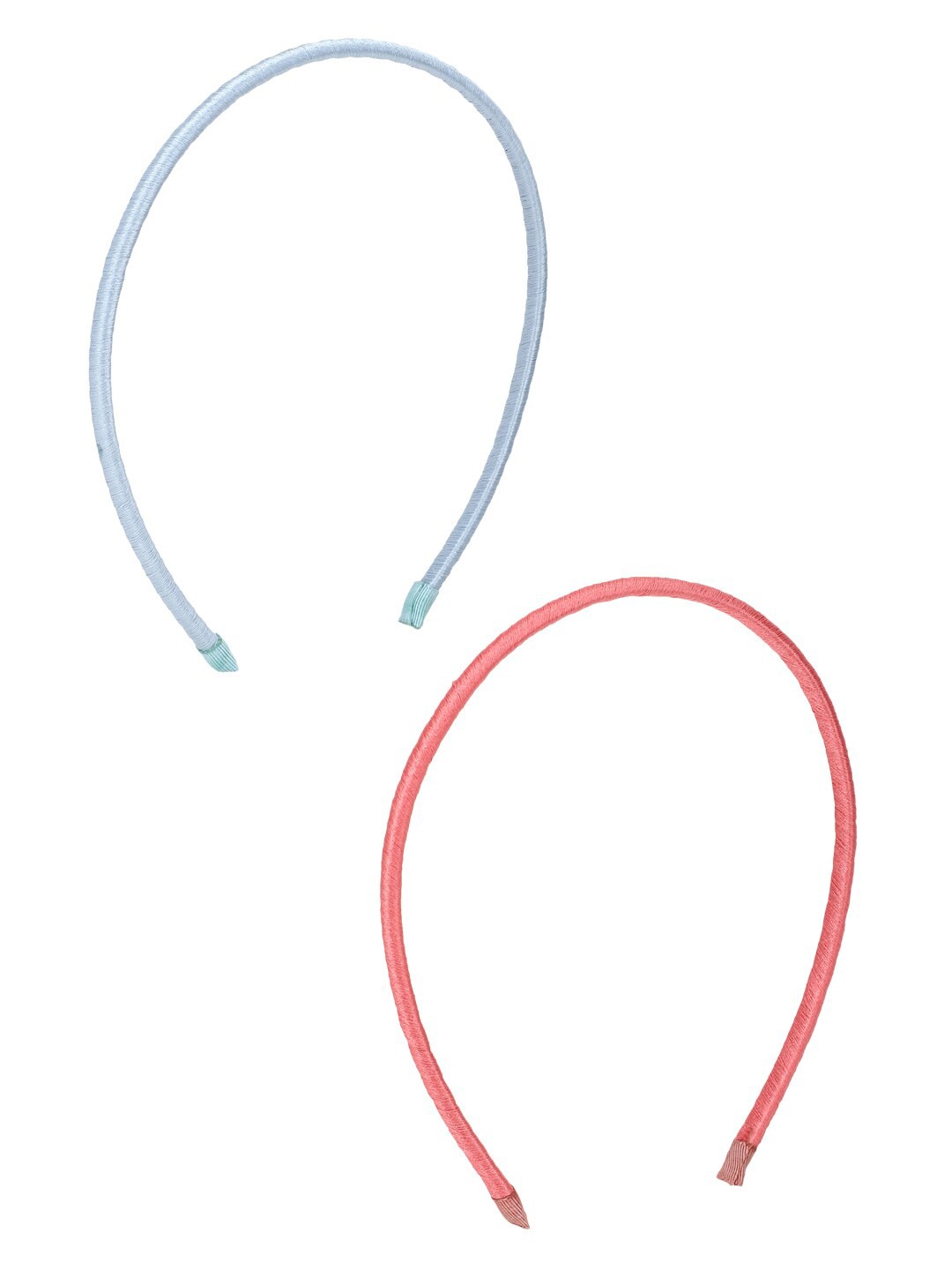 

FOREVER 21 Women Set of 2 Blue & Coral Red Hairbands
