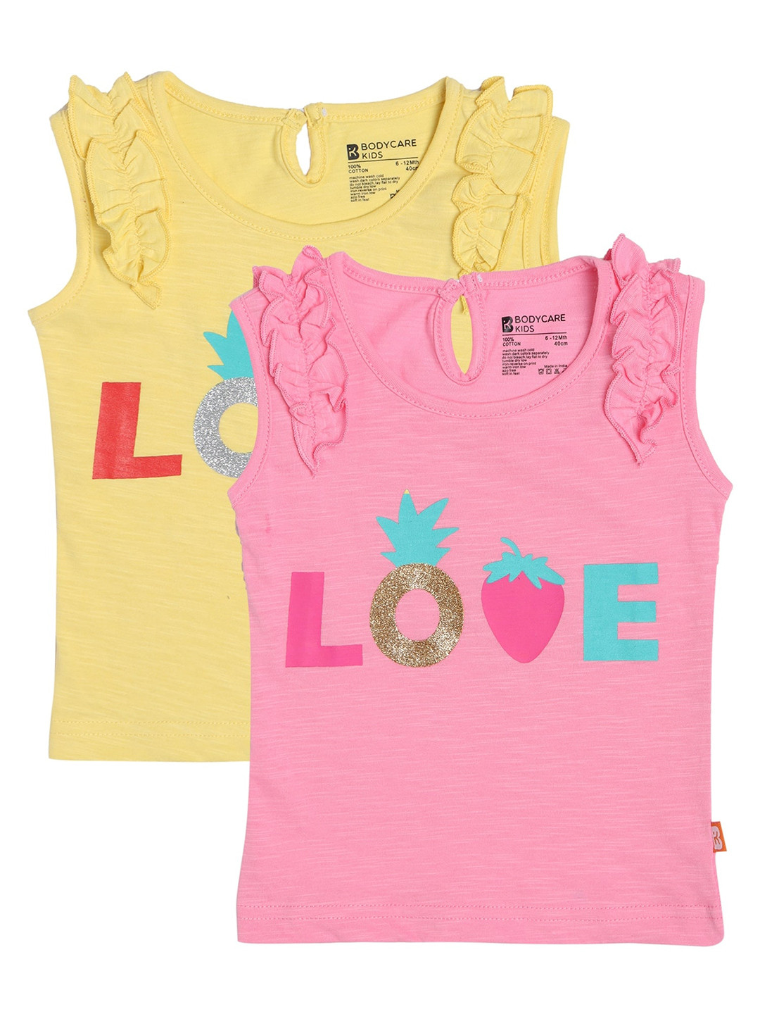 

Bodycare Kids Girls Assorted Typography 2 Printed T-shirt
