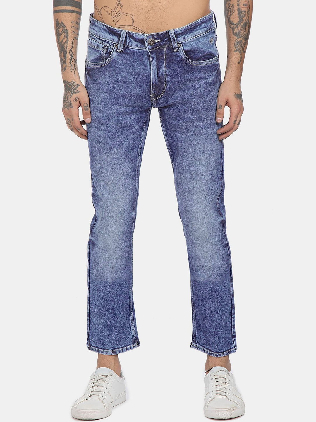 

Flying Machine Men Blue Slim Fit Heavy Fade Jeans