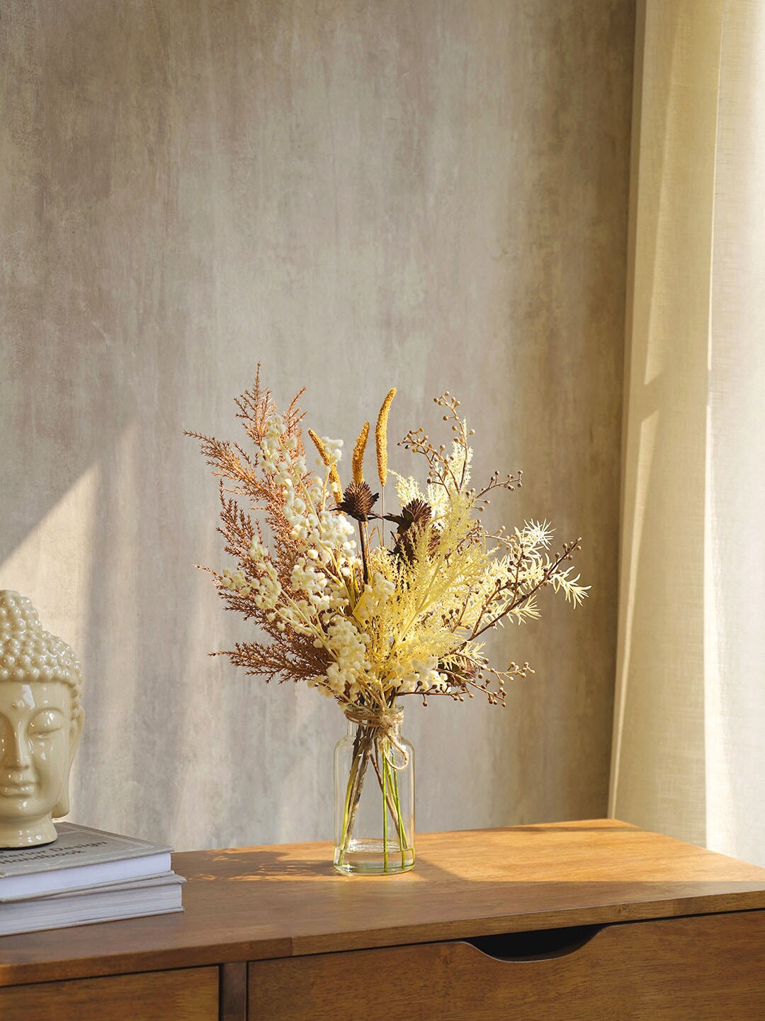 

Pure Home and Living Brown Wheatgrass In Vase Artificial Flowers and Plants