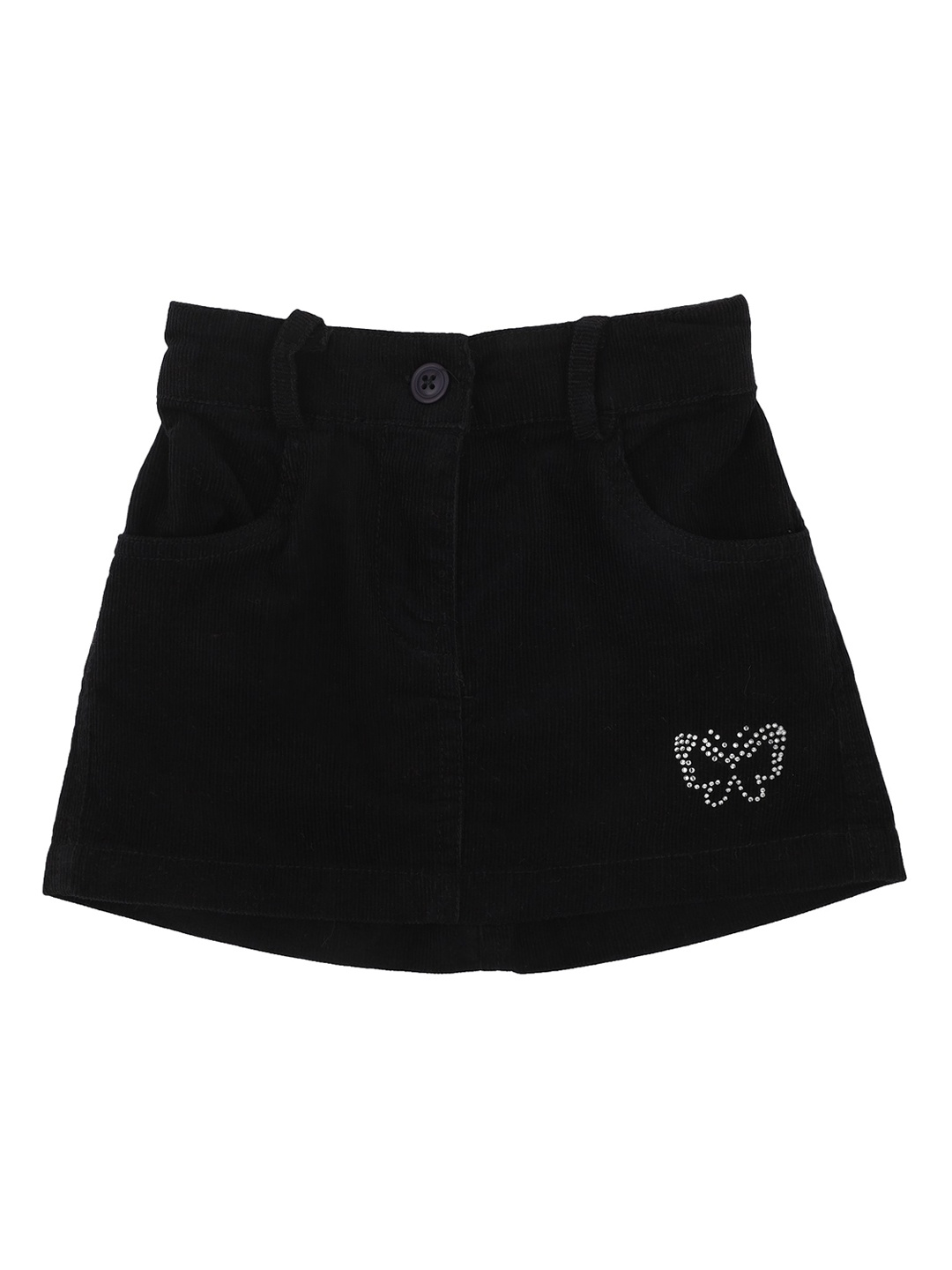 

Bodycare Kids Girls Black Regular Fit Casual Shorts