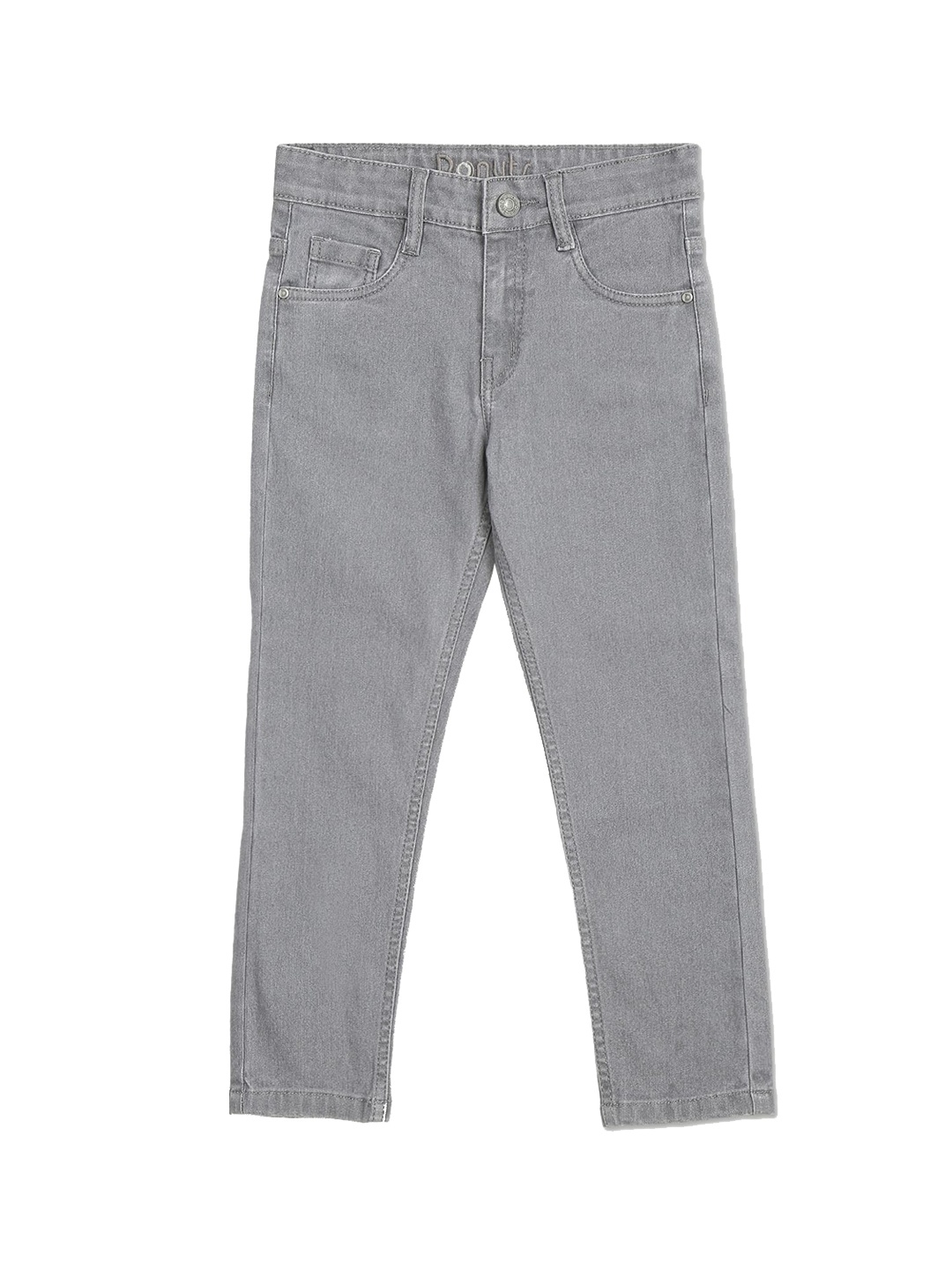 

Donuts Boys Grey Washed Low Distress Mid Rise Regular Jeans
