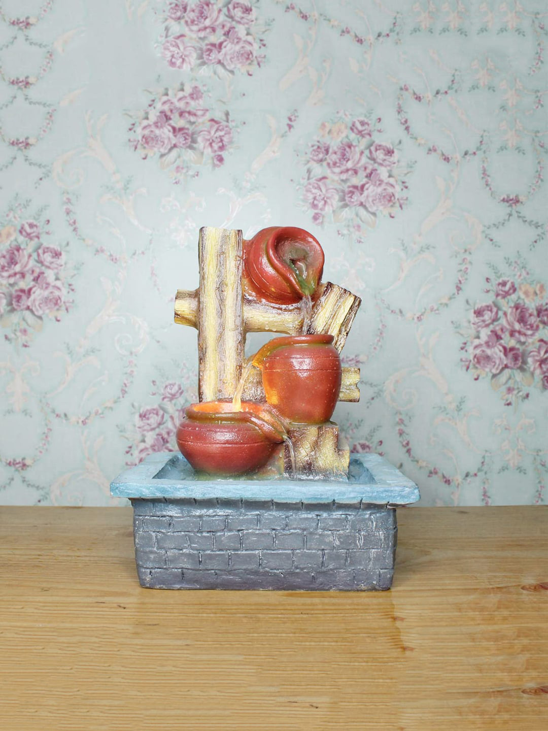 

Wonderland Brown 3 Matka Fountain Garden Accessory