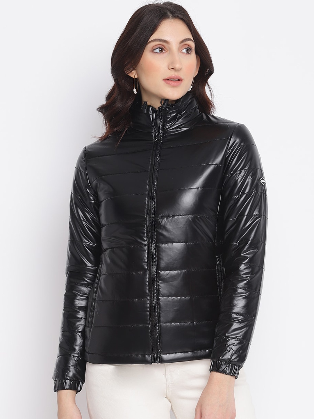 

SPYKAR Women Black Padded Jacket