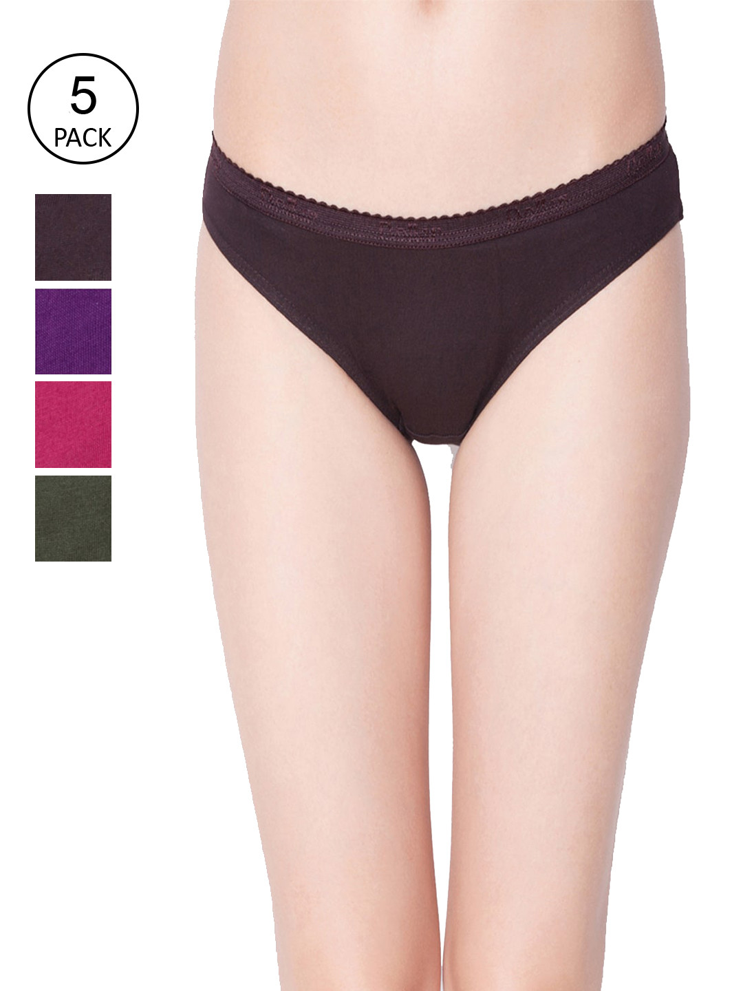 

Dollar Missy Pack of 4 Women Combed Cotton Solid Bikini Panty MMBB-201S-R3-OE2-PO4, Assorted