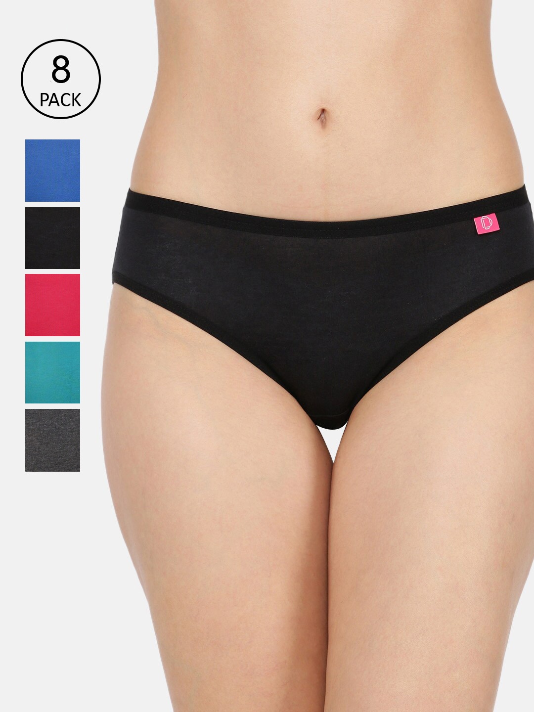 

Dollar Missy Women Pack of 8 Assorted Hipster Panties