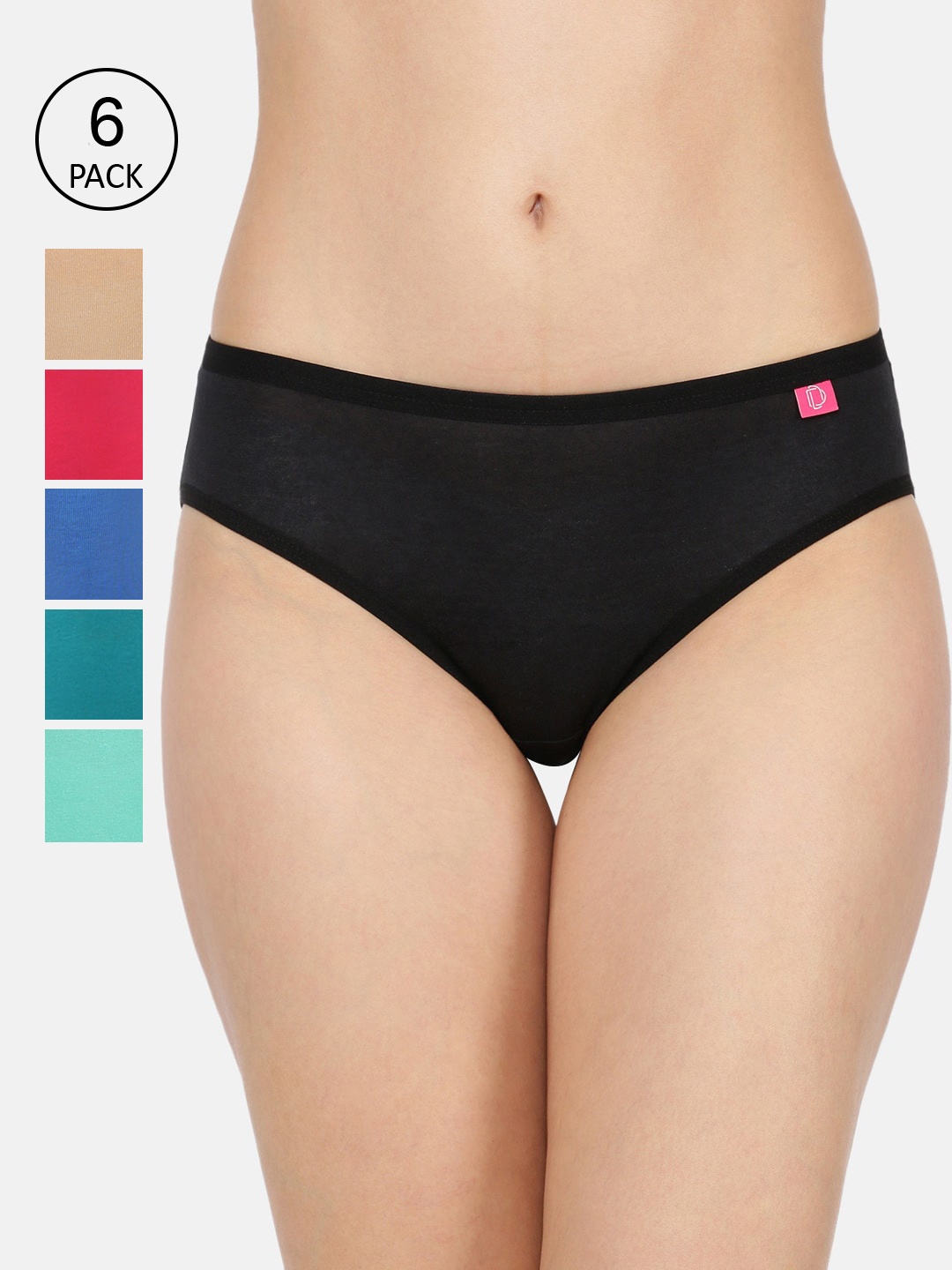 

Dollar Missy Pack of 10 Solid Inner Elasticated Hipster Panty MMBB-131S-R3-LY-PO10, Assorted