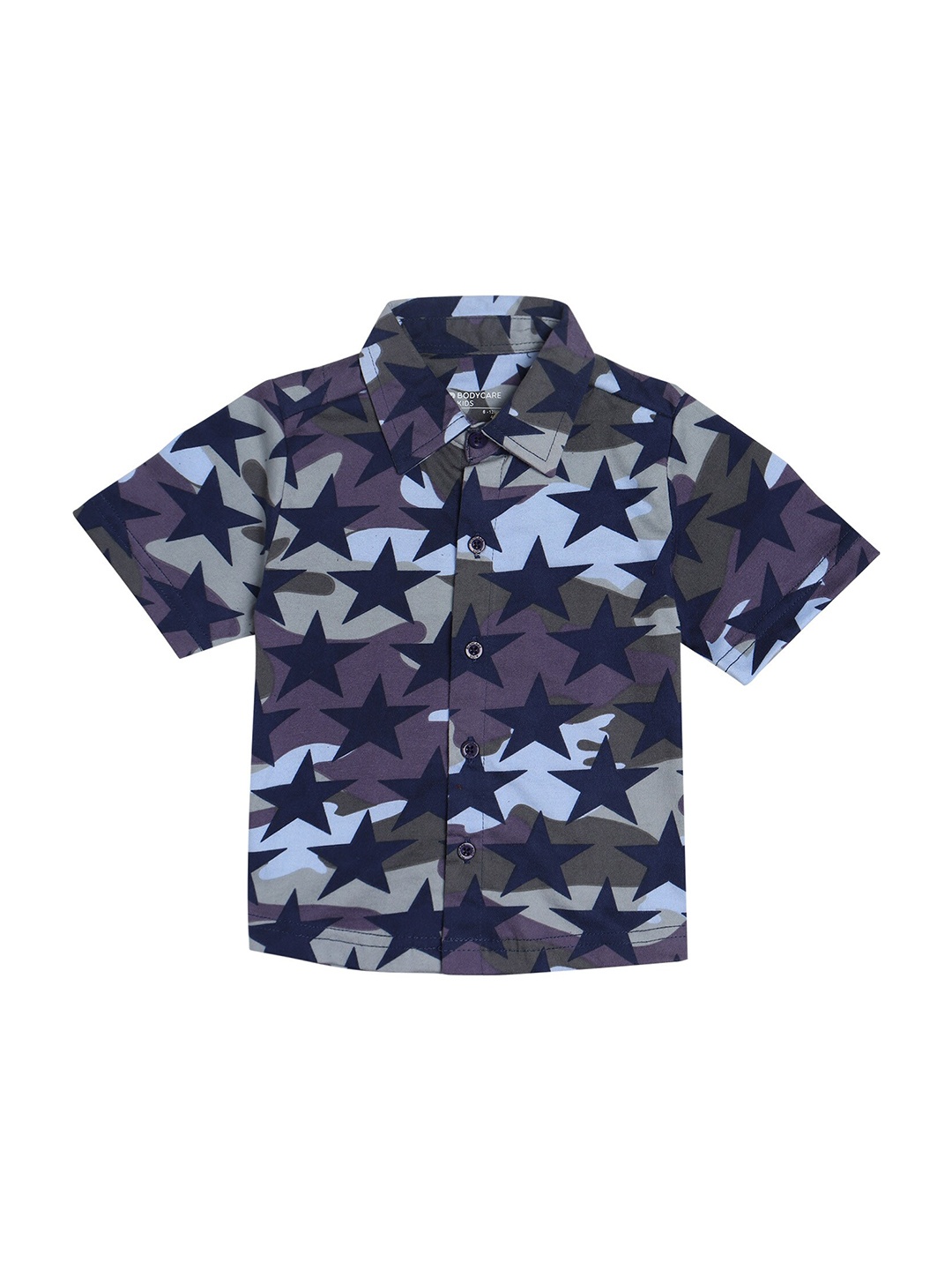

Bodycare Kids Boys Navy Blue Printed Casual Shirt