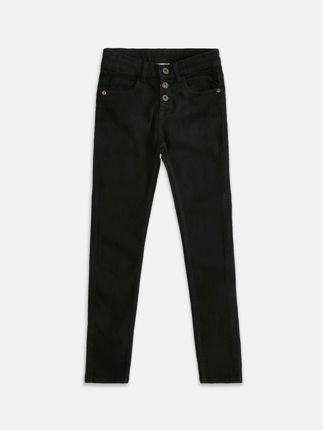 

Pantaloons Junior Girls Black Straight Fit Jeans
