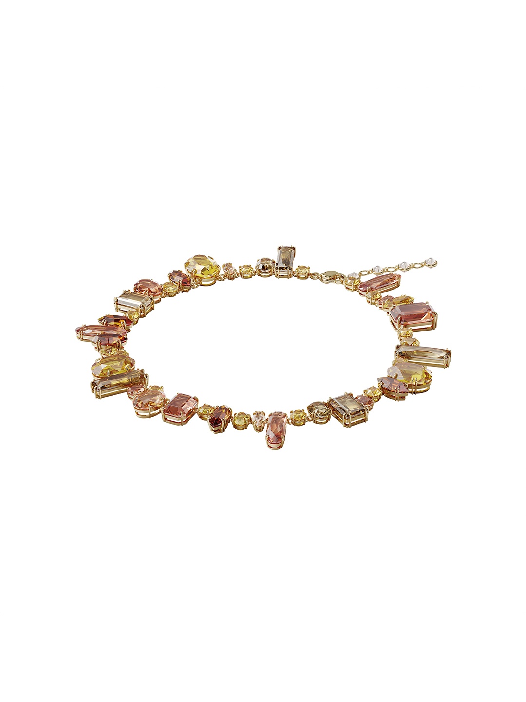 

SWAROVSKI Gold-Plated Peach-Coloured Crystals Necklace