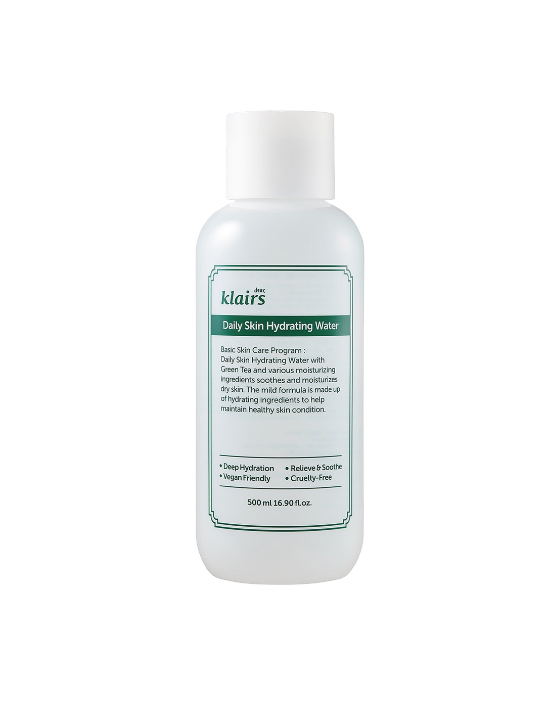 

dear klairs Vegan Daily Skin Hydrating Water with Calendula to Smoothen Texture - 500 ml, White