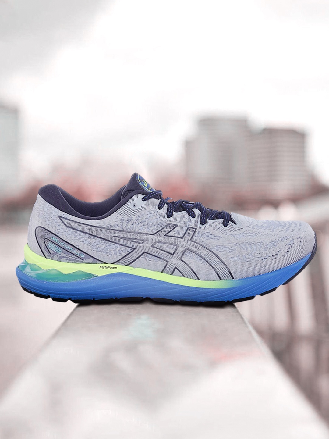 

ASICS Men Grey & Black Running GEL-Cumulus 23 Non-Marking Shoes