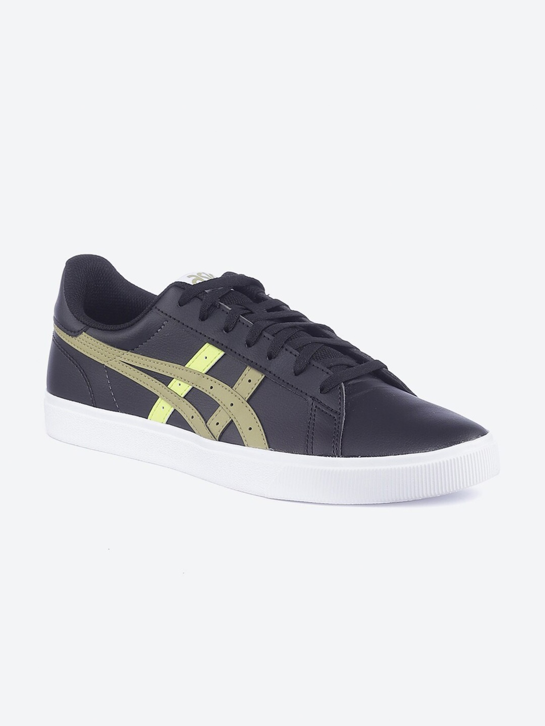 

ASICS Men Black Non-Marking Lace-Up Training or Gym Shoes Classic CT