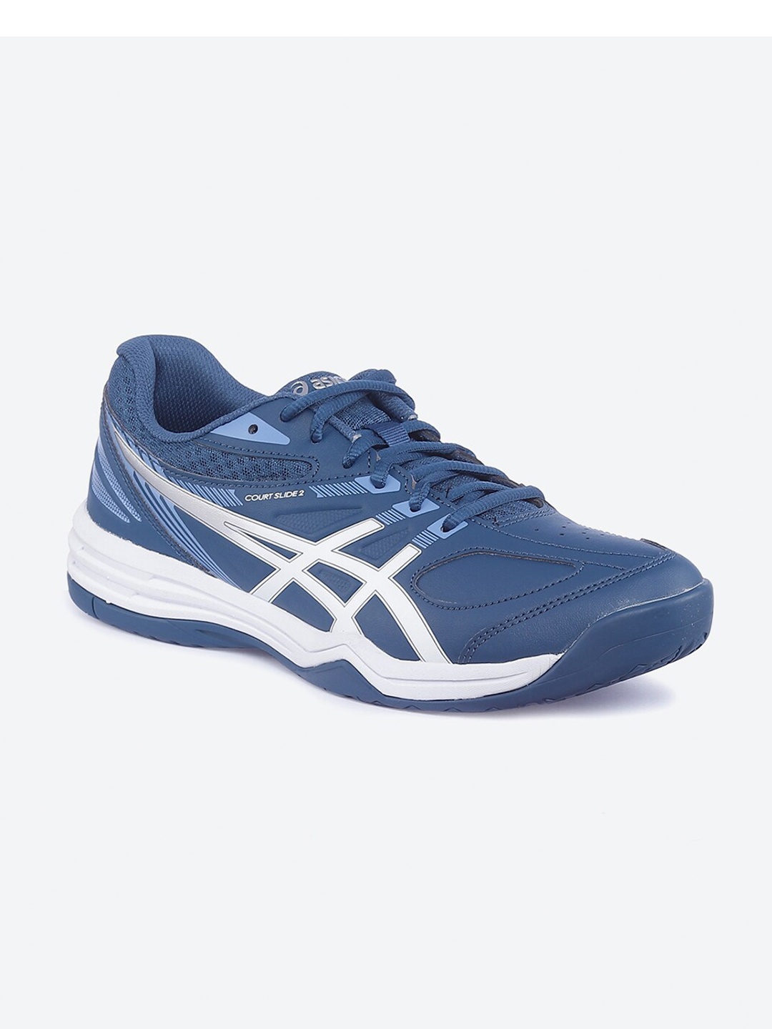 

ASICS Court Slide 2 Men Blue Tennis Non-Marking Shoes