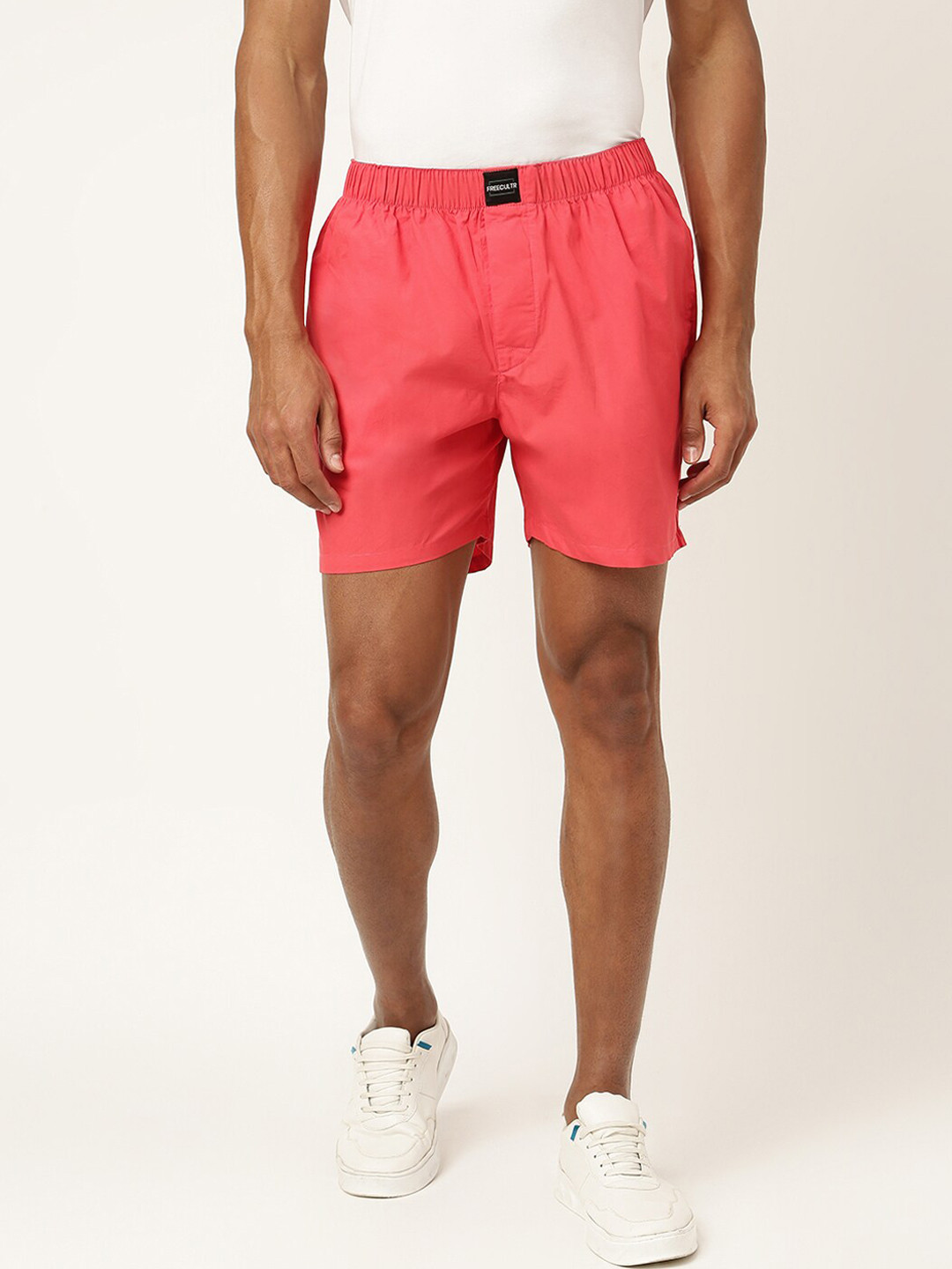 

FREECULTR Men Peach Solid Micromodal Boxers