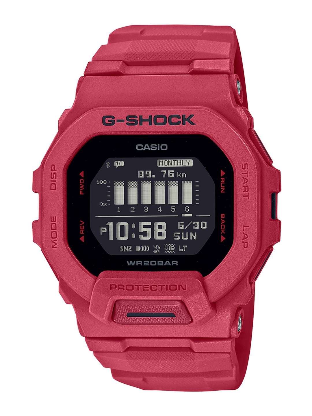 

CASIO G-SHOCK Men Watch G1203 GBD-200RD-4DR, Red