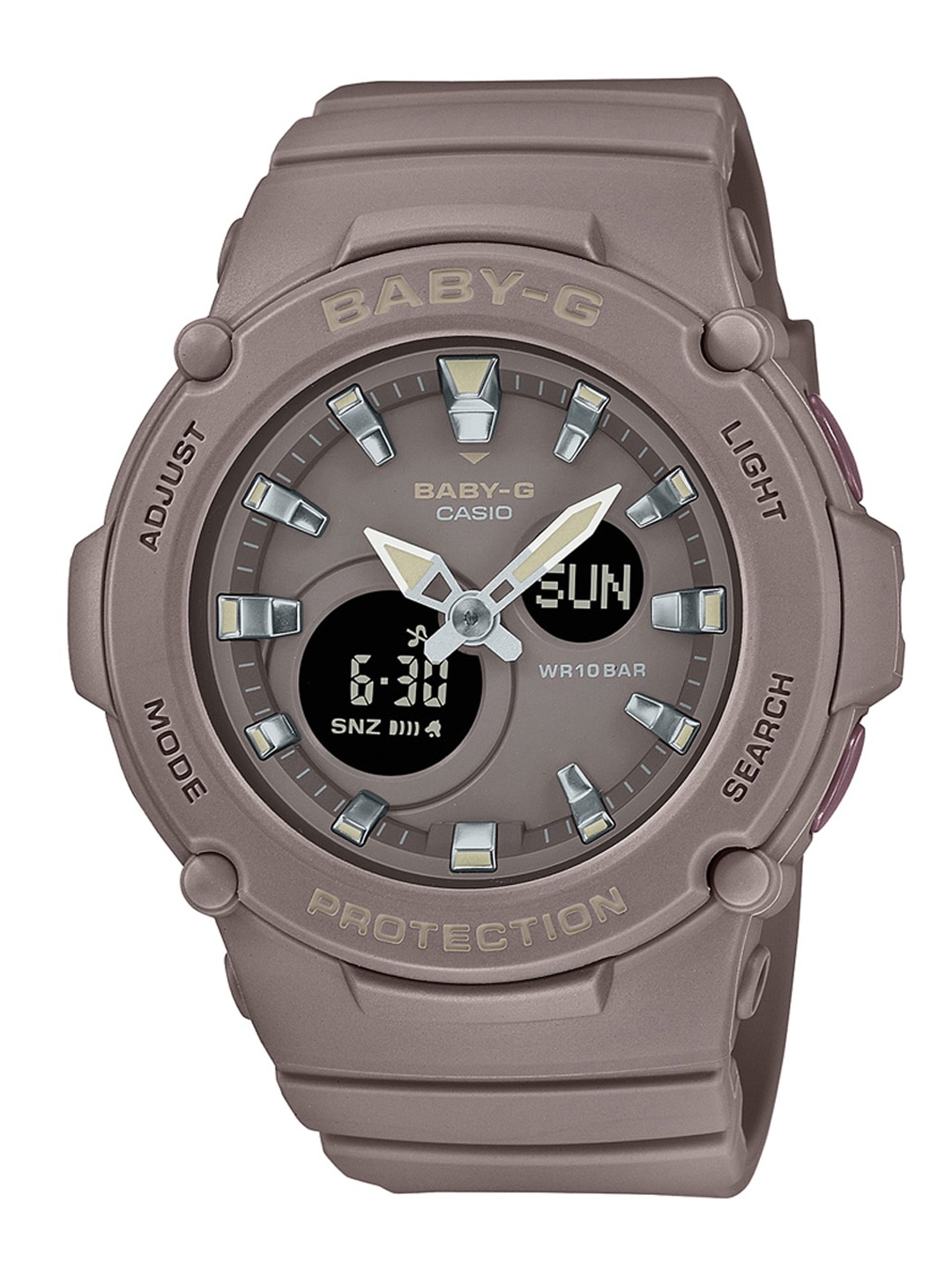 

CASIO Women Brown Solid Dial & Brown Straps Analogue and Digital Watch BX195
