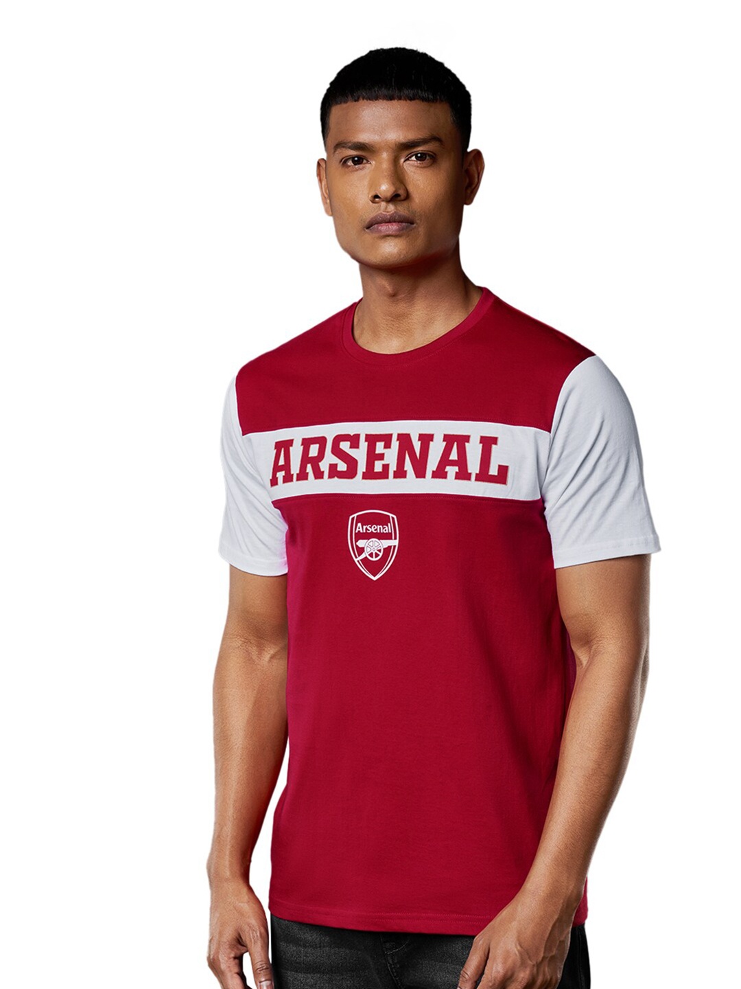 

The Souled Store Men Red Arsenal FC Typography Printed T-shirt