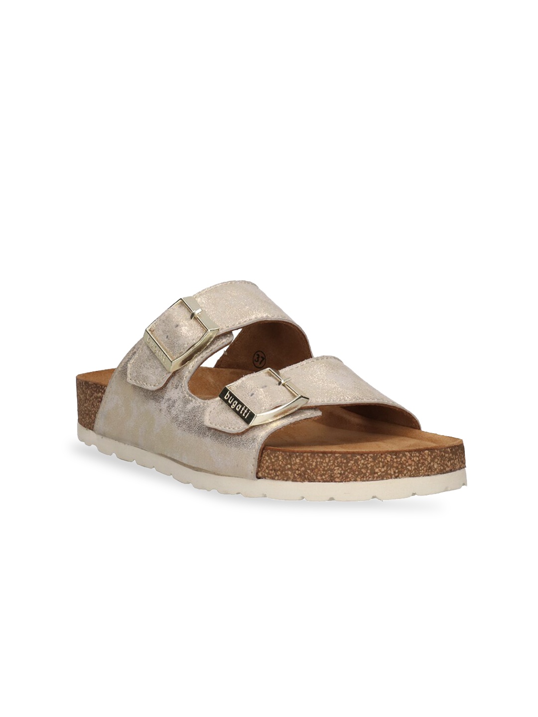 

Bugatti Women Gold-Toned Leather Comfort Sandals