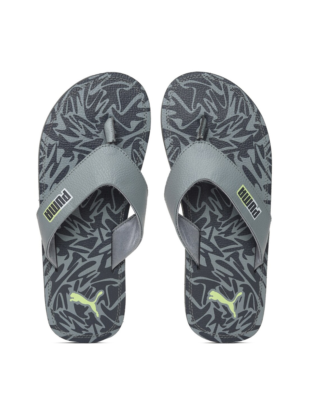 

Puma Men Grey Printed Thong Flip-Flops