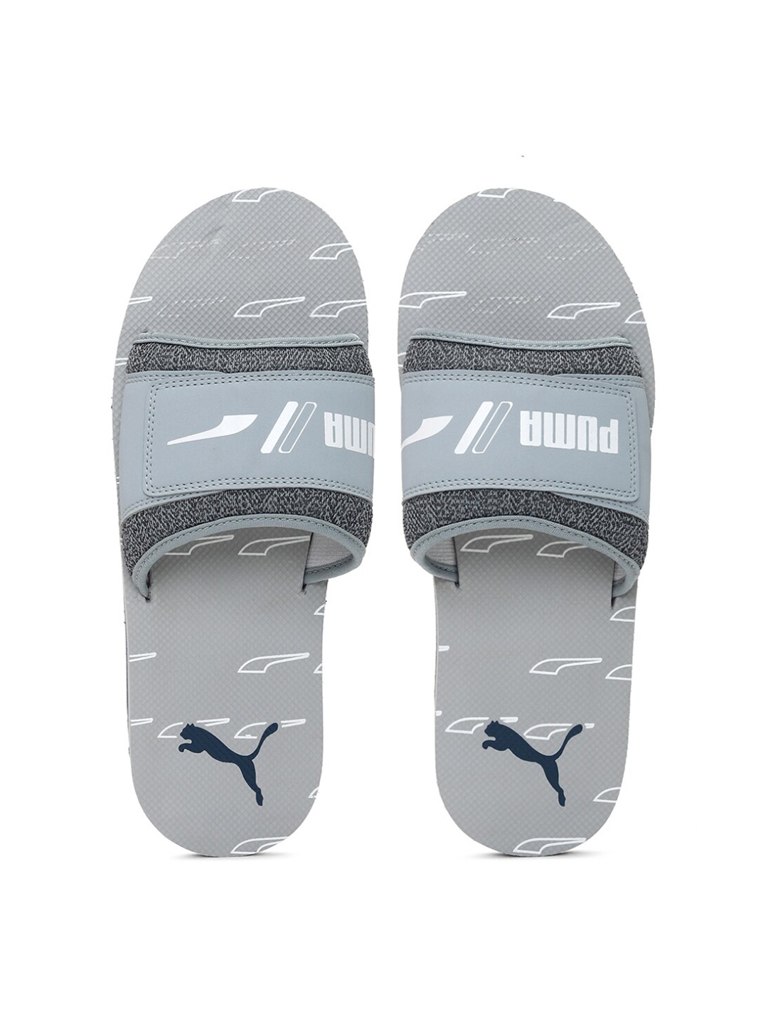 

Puma Men Grey Stellar V5 Printed Sliders