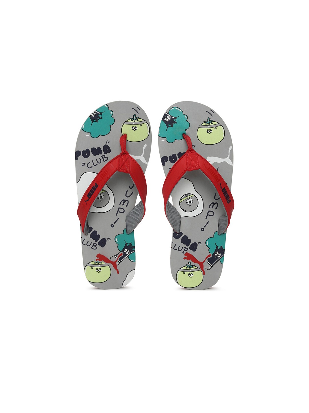 

Puma Boys Red & Grey Printed Thong Flip-Flops