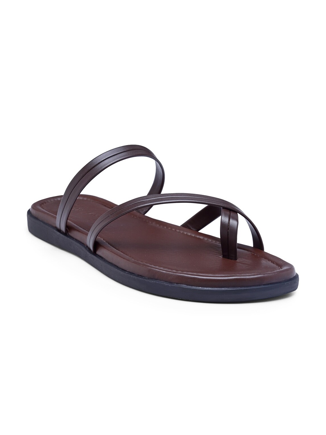 

BEAVER Men Brown Leather Comfort Sandals