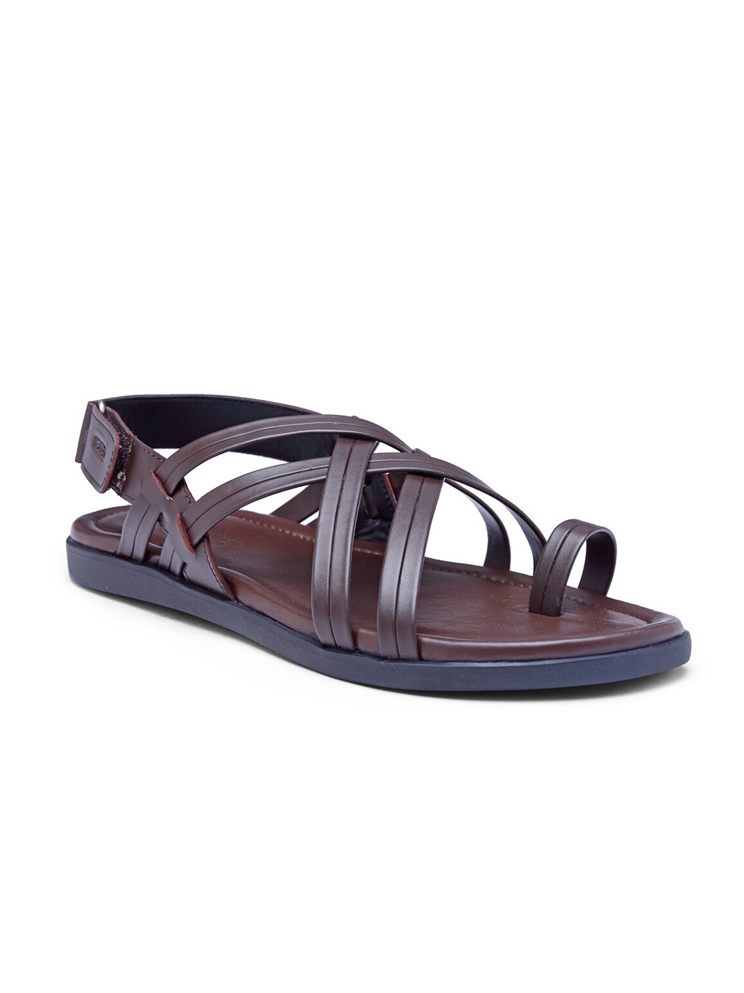 

BEAVER Men Brown Leather Comfort Sandals