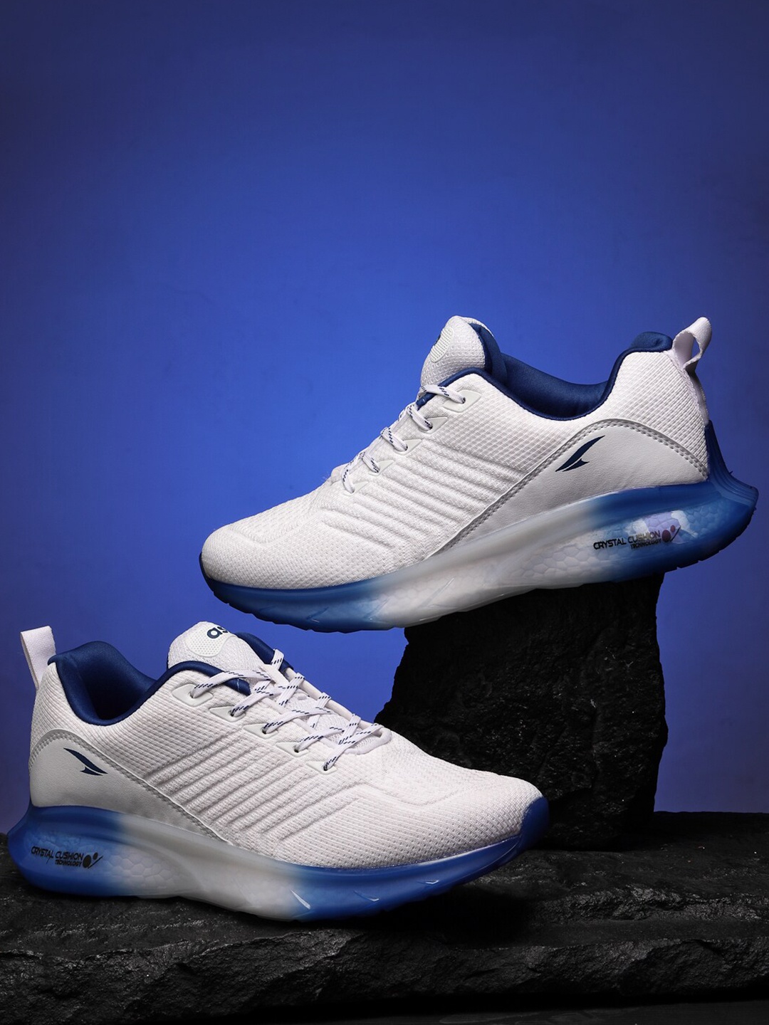 

ASIAN Men White Mesh Running Non-Marking Shoes