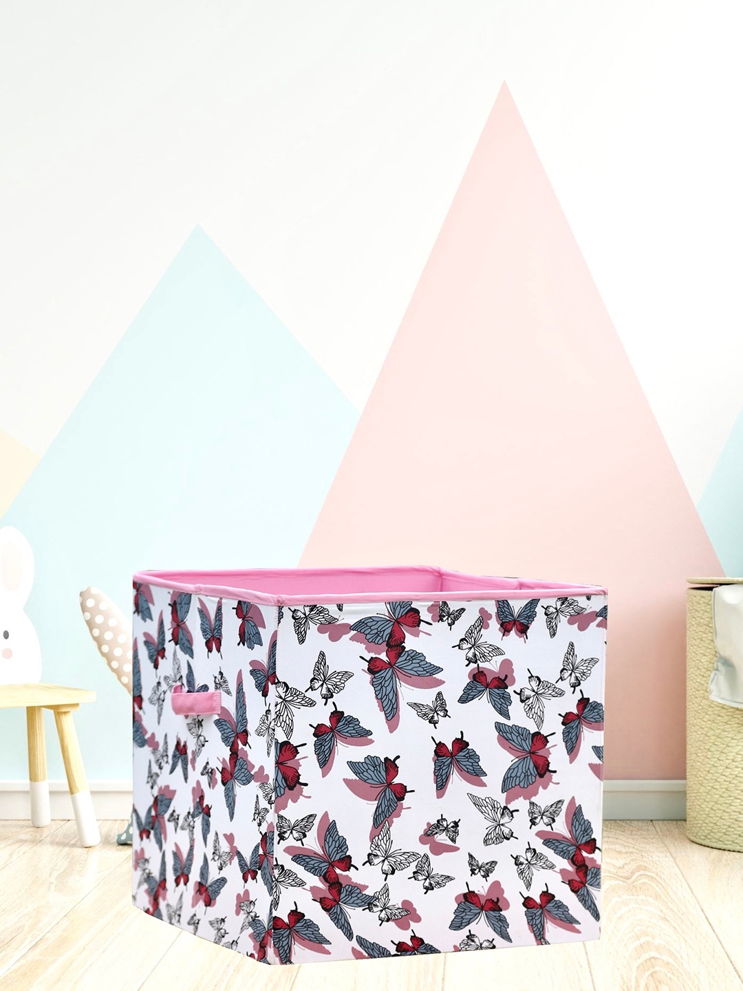 

My Gift Booth White & Pink Printed Wooden Organiser