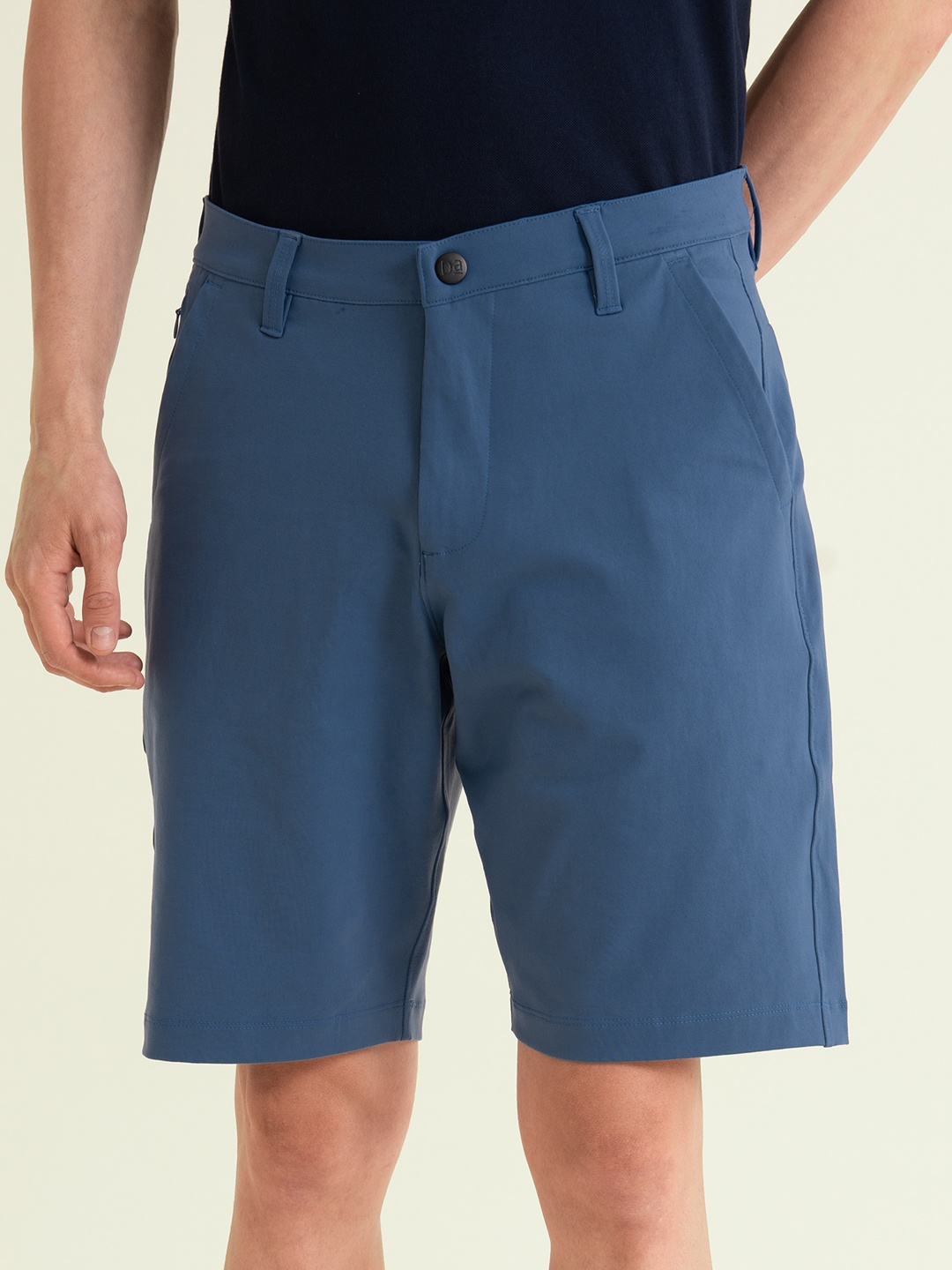 

DAMENSCH Men Blue 4way Stretch Chino Shorts