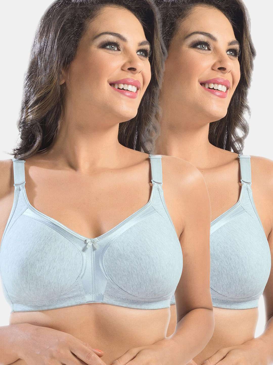 

Sonari Set Of 2 Blue Solid Bra